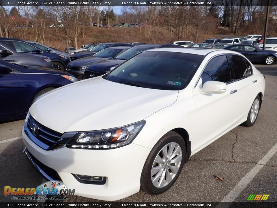 2013 Honda Accord EX-L V6 Sedan White Orchid Pearl / Ivory Photo #1