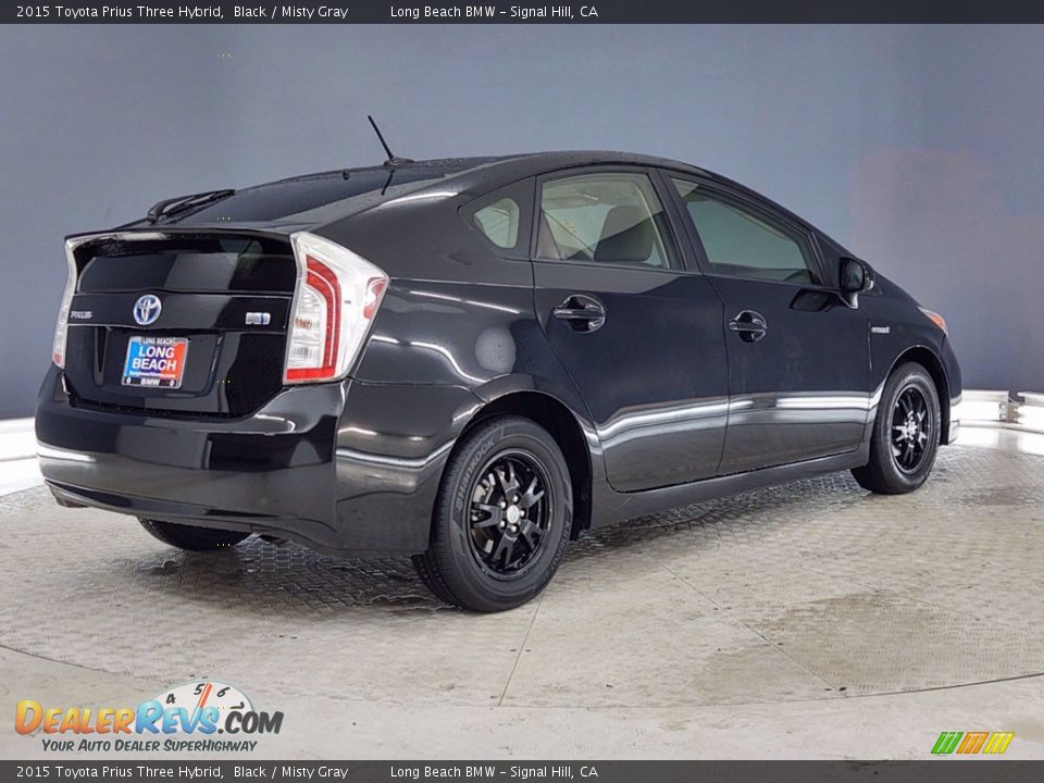 2015 Toyota Prius Three Hybrid Black / Misty Gray Photo #5