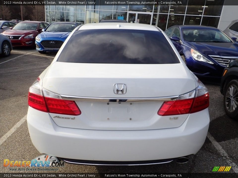 2013 Honda Accord EX-L V6 Sedan White Orchid Pearl / Ivory Photo #3