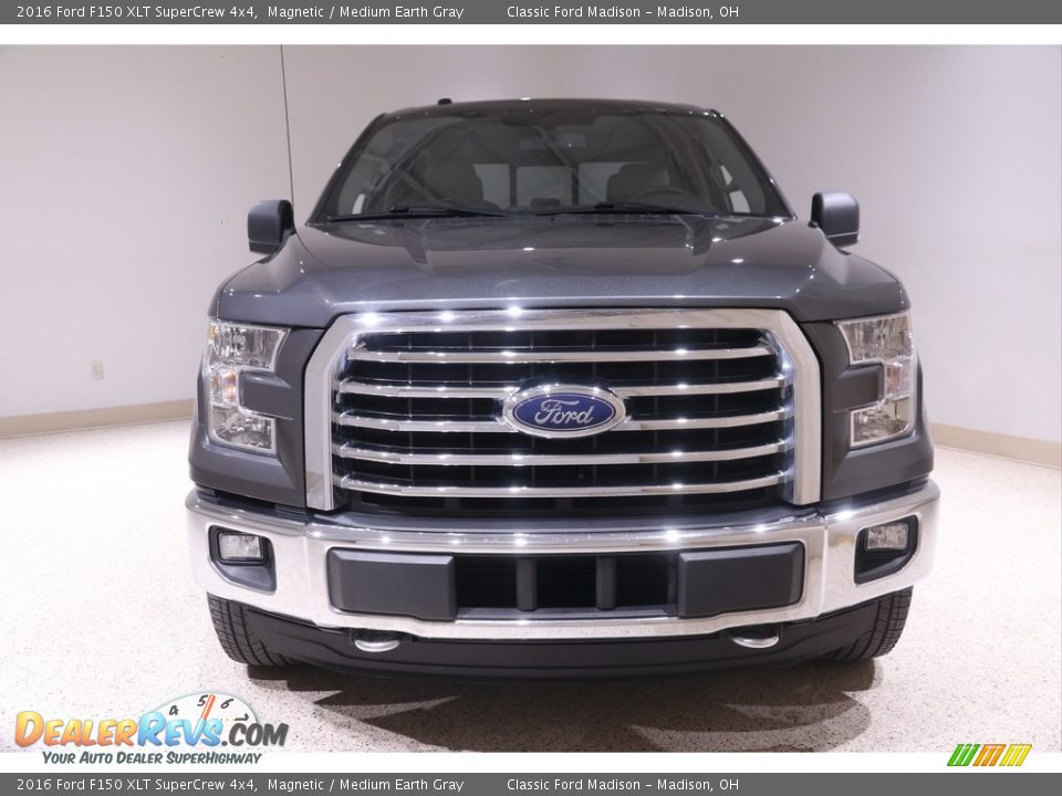 2016 Ford F150 XLT SuperCrew 4x4 Magnetic / Medium Earth Gray Photo #2