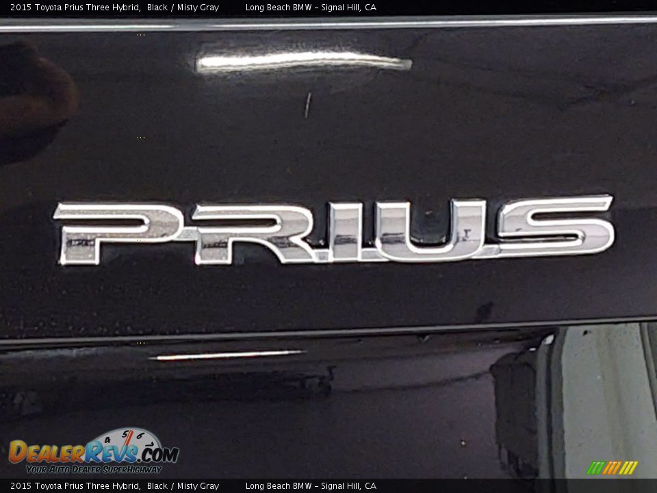 2015 Toyota Prius Three Hybrid Black / Misty Gray Photo #11