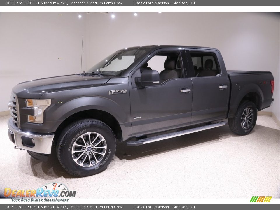 2016 Ford F150 XLT SuperCrew 4x4 Magnetic / Medium Earth Gray Photo #3