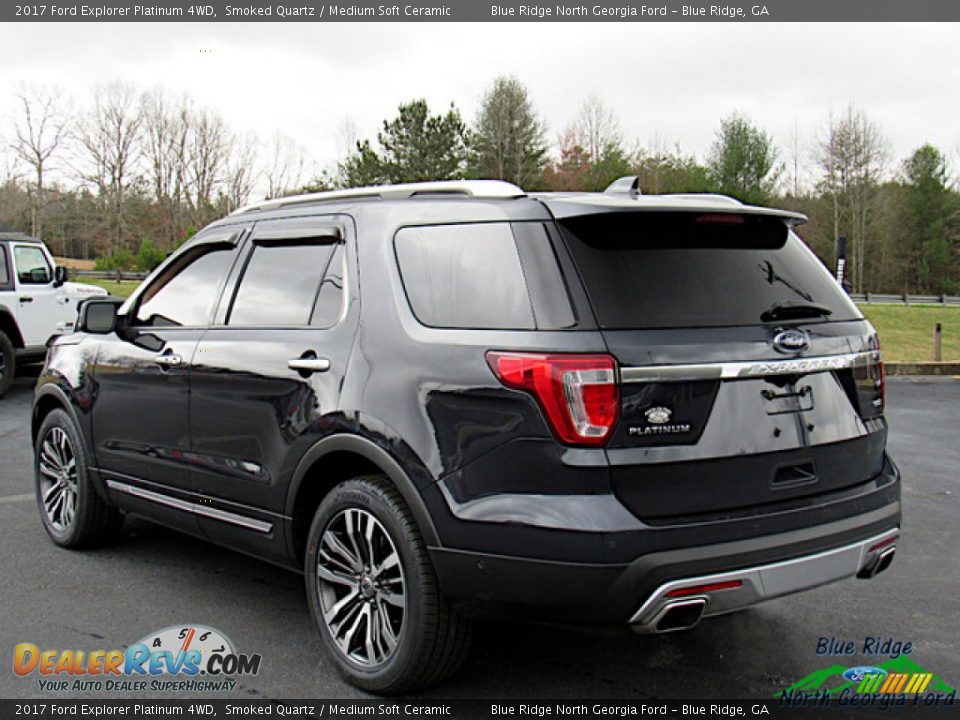 2017 Ford Explorer Platinum 4WD Smoked Quartz / Medium Soft Ceramic Photo #3