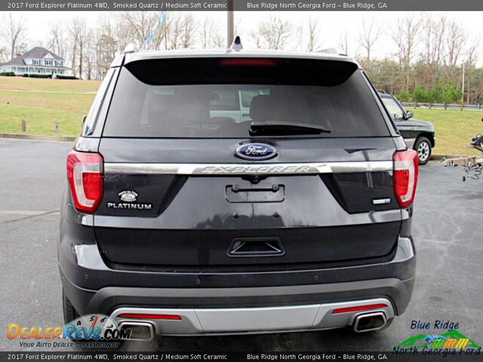 2017 Ford Explorer Platinum 4WD Smoked Quartz / Medium Soft Ceramic Photo #4