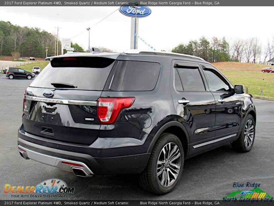 2017 Ford Explorer Platinum 4WD Smoked Quartz / Medium Soft Ceramic Photo #5