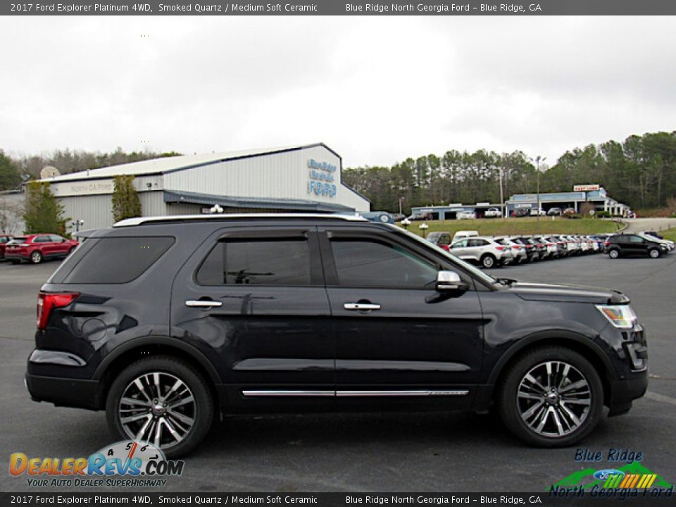 2017 Ford Explorer Platinum 4WD Smoked Quartz / Medium Soft Ceramic Photo #6