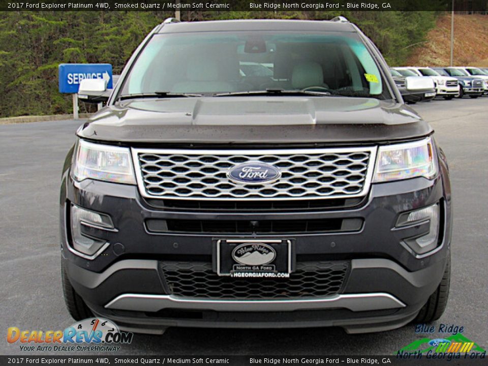 2017 Ford Explorer Platinum 4WD Smoked Quartz / Medium Soft Ceramic Photo #8