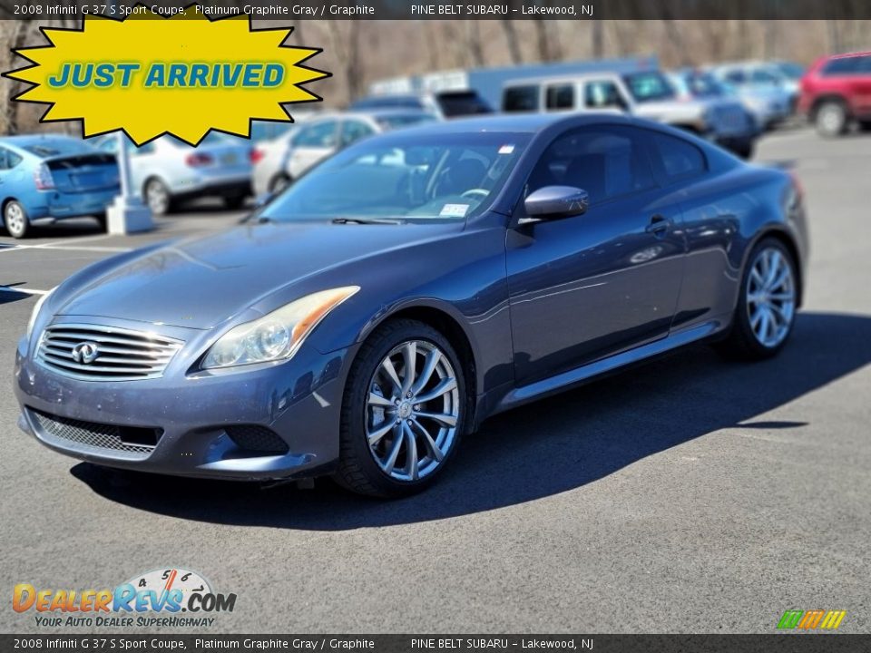 2008 Infiniti G 37 S Sport Coupe Platinum Graphite Gray / Graphite Photo #1