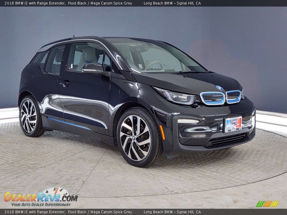 2018 BMW i3 with Range Extender Fluid Black / Mega Carum Spice Grey Photo #1