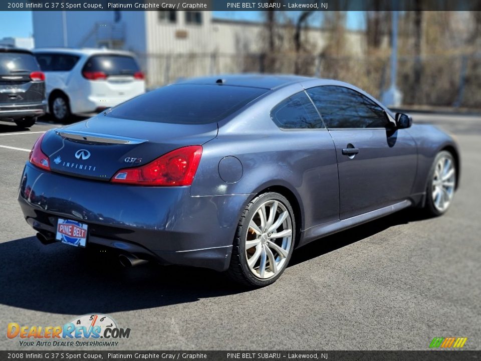 2008 Infiniti G 37 S Sport Coupe Platinum Graphite Gray / Graphite Photo #4