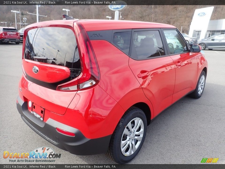 2021 Kia Soul LX Inferno Red / Black Photo #2