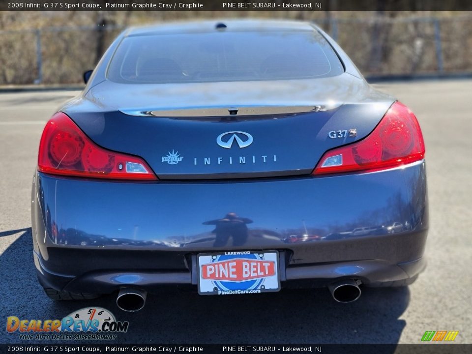 2008 Infiniti G 37 S Sport Coupe Platinum Graphite Gray / Graphite Photo #5