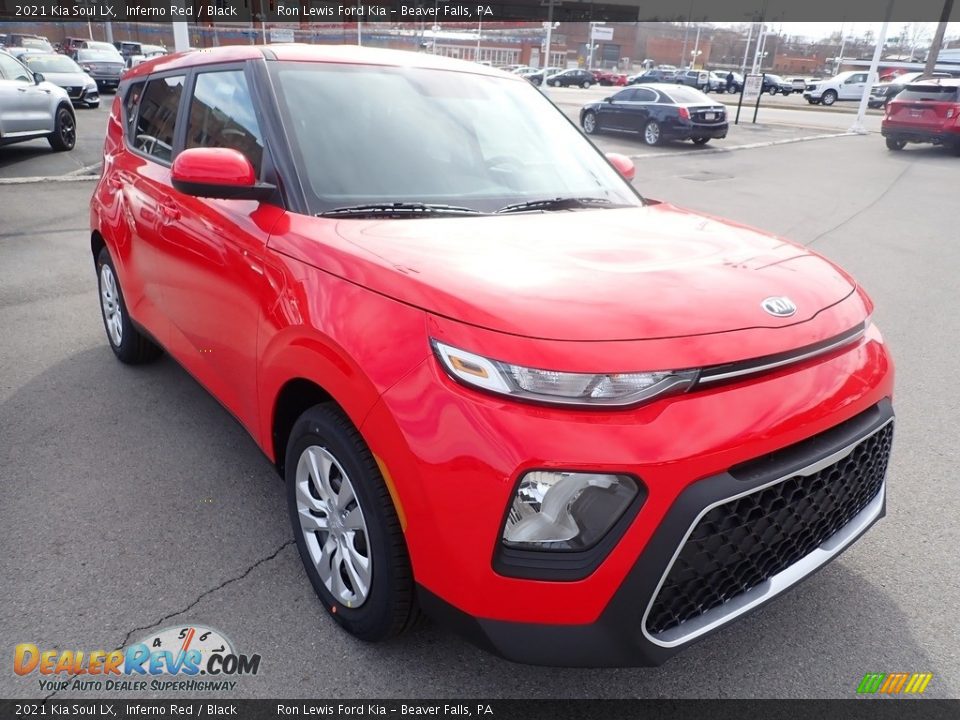 2021 Kia Soul LX Inferno Red / Black Photo #3