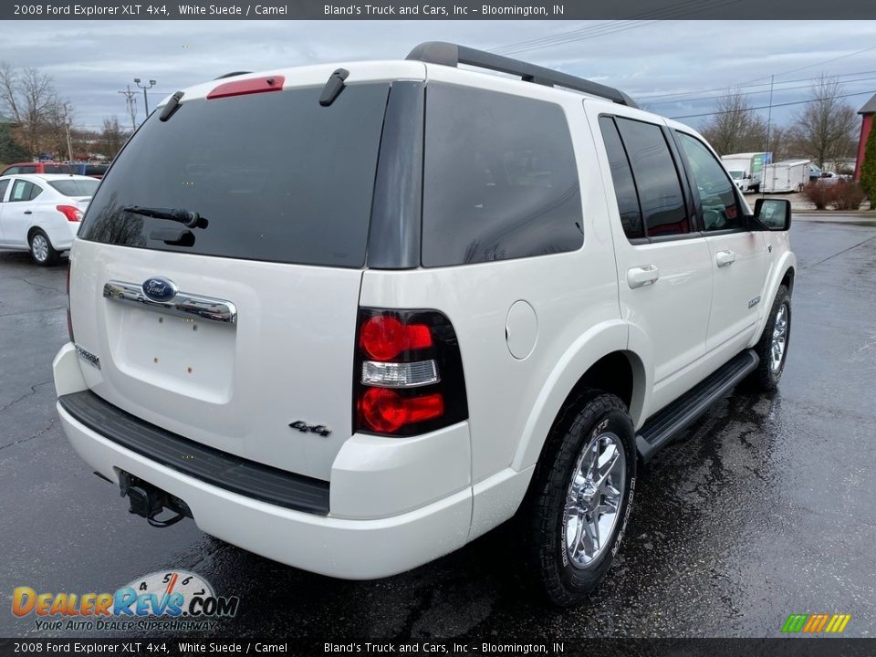 2008 Ford Explorer XLT 4x4 White Suede / Camel Photo #6