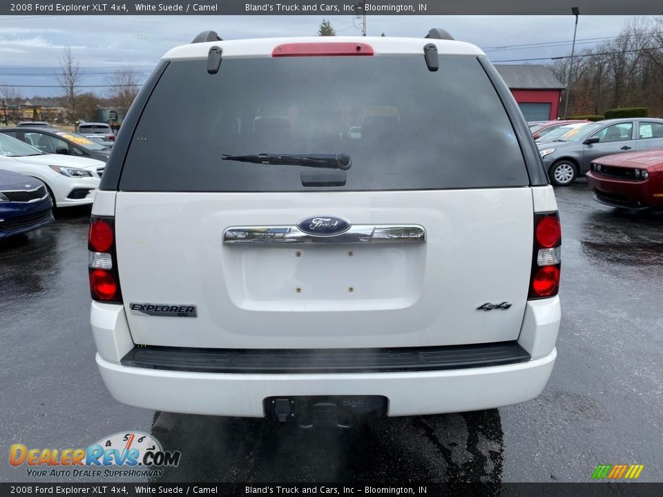 2008 Ford Explorer XLT 4x4 White Suede / Camel Photo #7