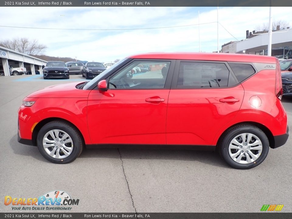 2021 Kia Soul LX Inferno Red / Black Photo #6