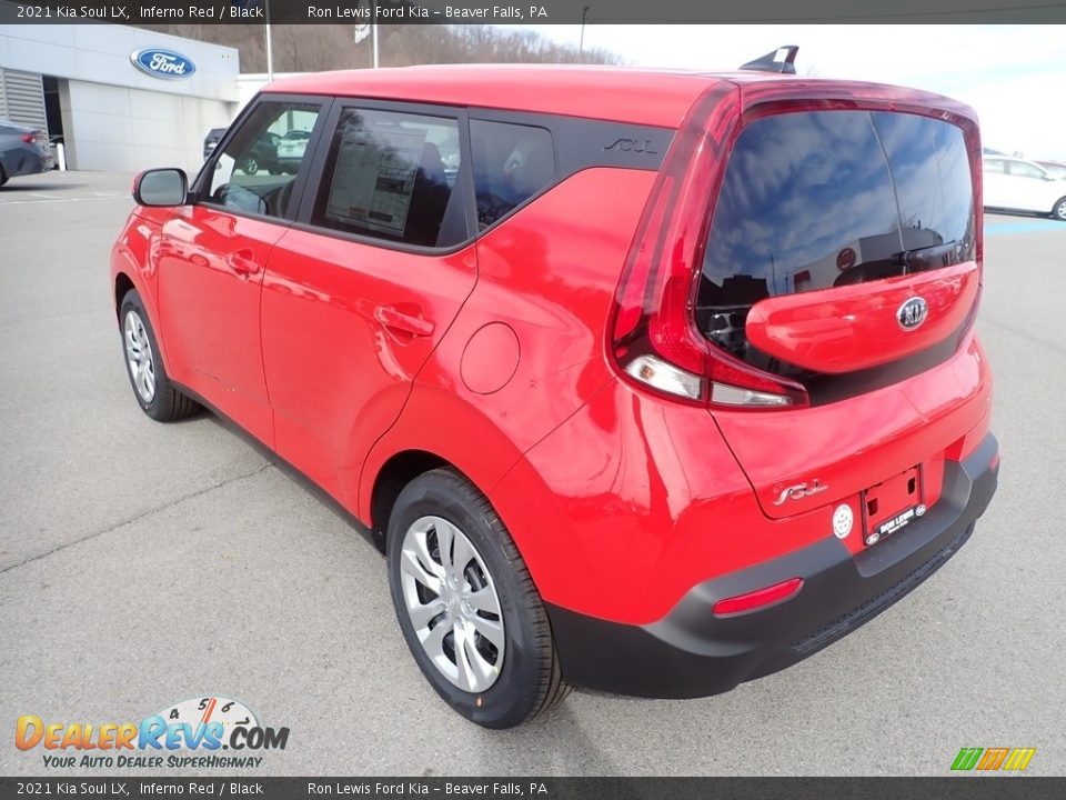 2021 Kia Soul LX Inferno Red / Black Photo #7