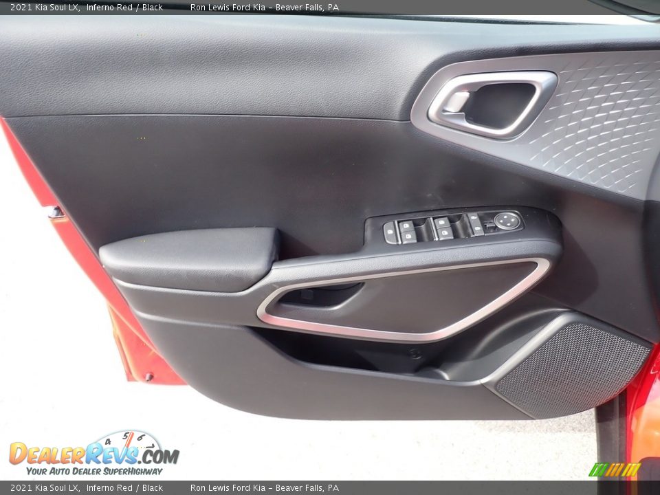 2021 Kia Soul LX Inferno Red / Black Photo #14