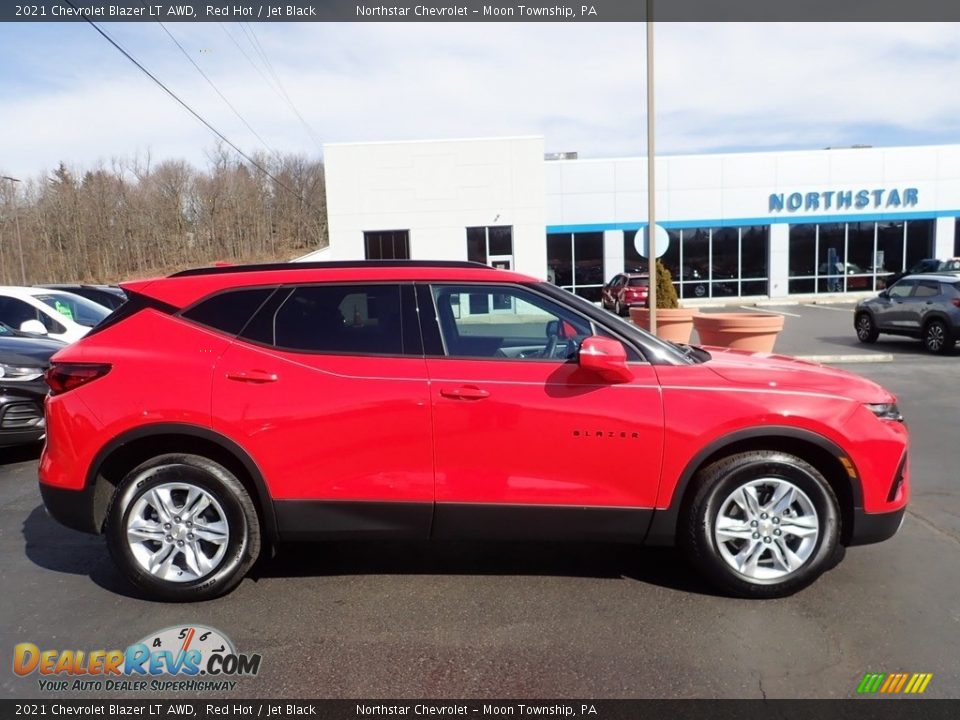 2021 Chevrolet Blazer LT AWD Red Hot / Jet Black Photo #7