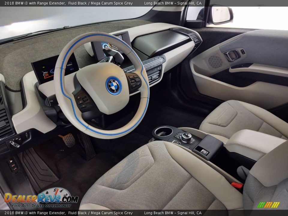 2018 BMW i3 with Range Extender Fluid Black / Mega Carum Spice Grey Photo #16