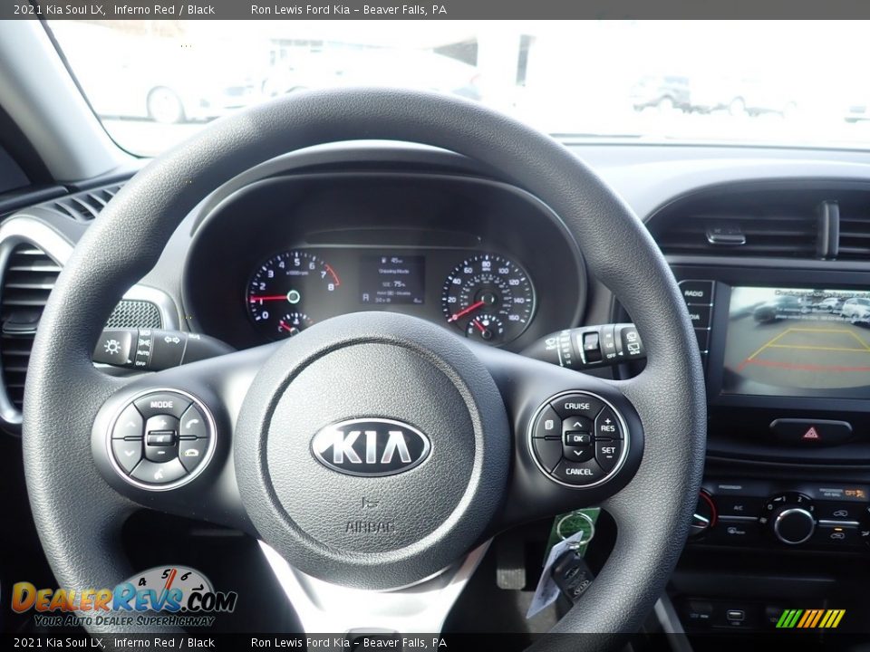 2021 Kia Soul LX Inferno Red / Black Photo #21