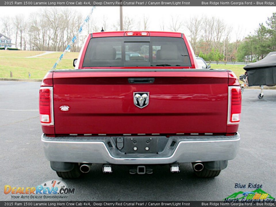 Deep Cherry Red Crystal Pearl 2015 Ram 1500 Laramie Long Horn Crew Cab 4x4 Photo #4