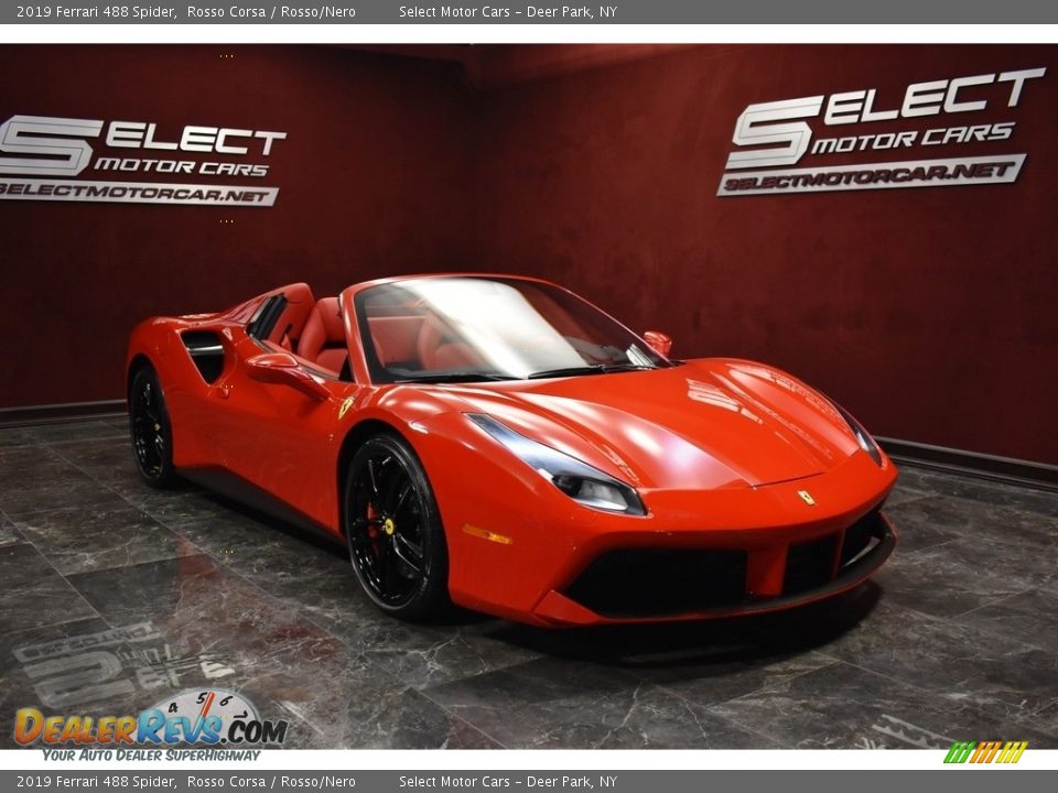 Front 3/4 View of 2019 Ferrari 488 Spider Photo #5