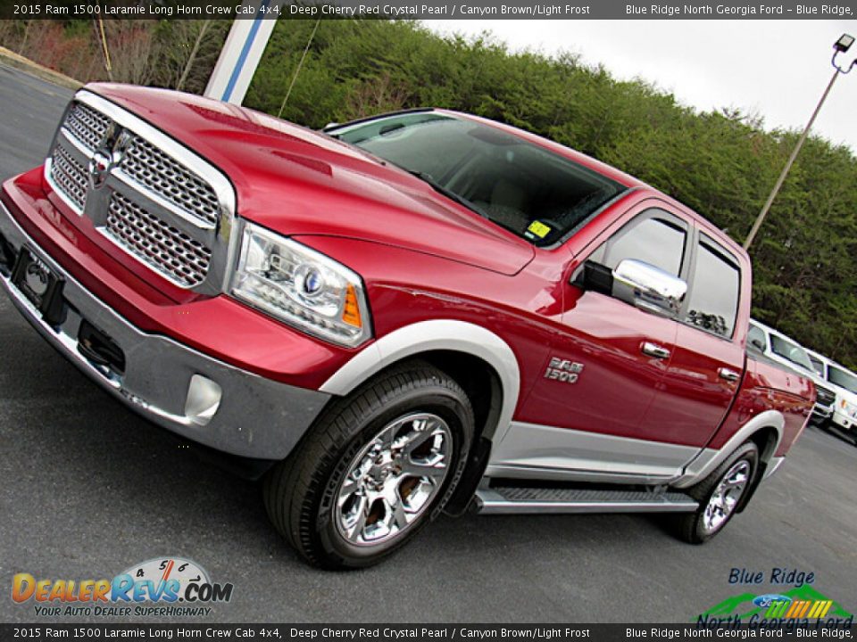 Deep Cherry Red Crystal Pearl 2015 Ram 1500 Laramie Long Horn Crew Cab 4x4 Photo #26