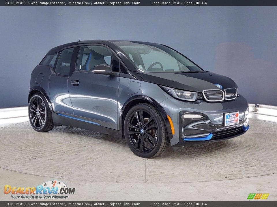 2018 BMW i3 S with Range Extender Mineral Grey / Atelier European Dark Cloth Photo #1