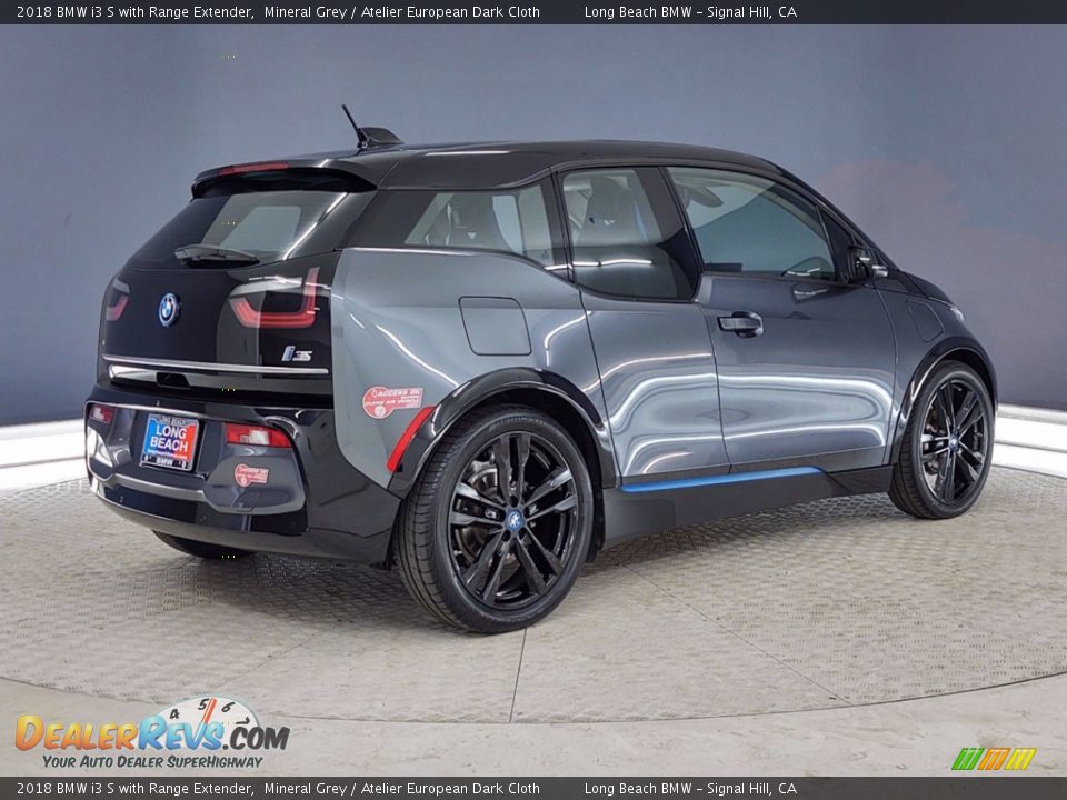 2018 BMW i3 S with Range Extender Mineral Grey / Atelier European Dark Cloth Photo #5