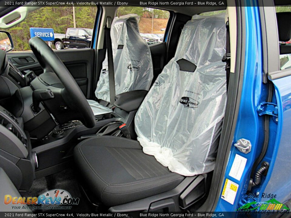 2021 Ford Ranger STX SuperCrew 4x4 Velocity Blue Metallic / Ebony Photo #11