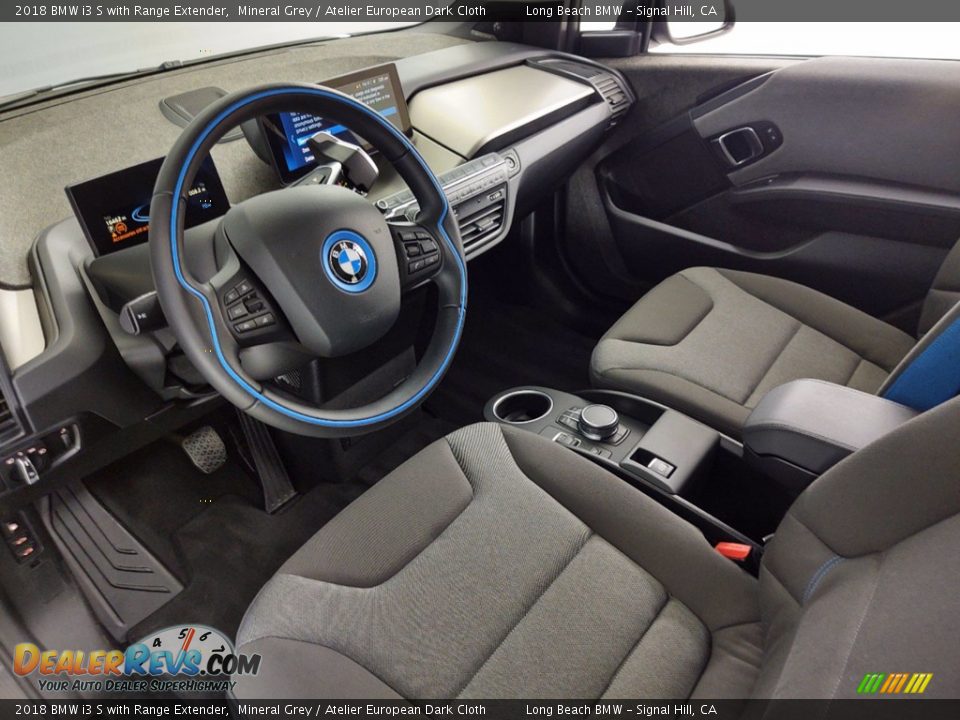 2018 BMW i3 S with Range Extender Mineral Grey / Atelier European Dark Cloth Photo #16