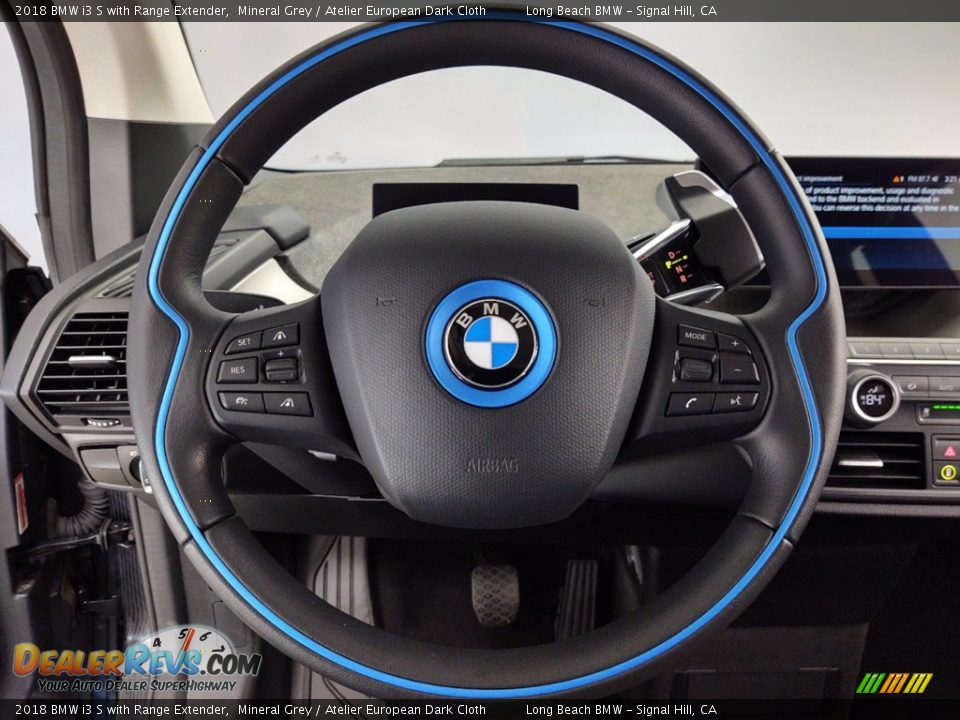 2018 BMW i3 S with Range Extender Mineral Grey / Atelier European Dark Cloth Photo #18