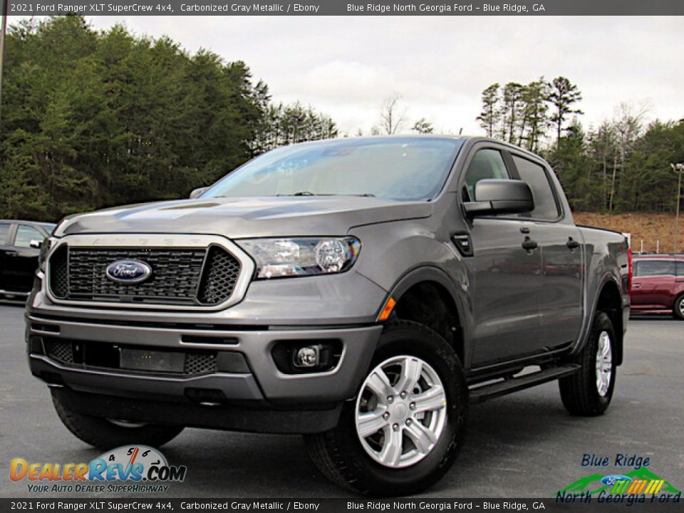 2021 Ford Ranger XLT SuperCrew 4x4 Carbonized Gray Metallic / Ebony Photo #1