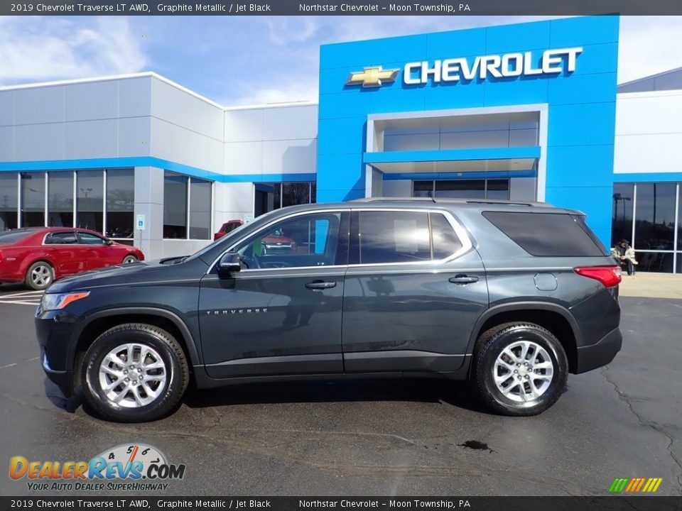 2019 Chevrolet Traverse LT AWD Graphite Metallic / Jet Black Photo #3