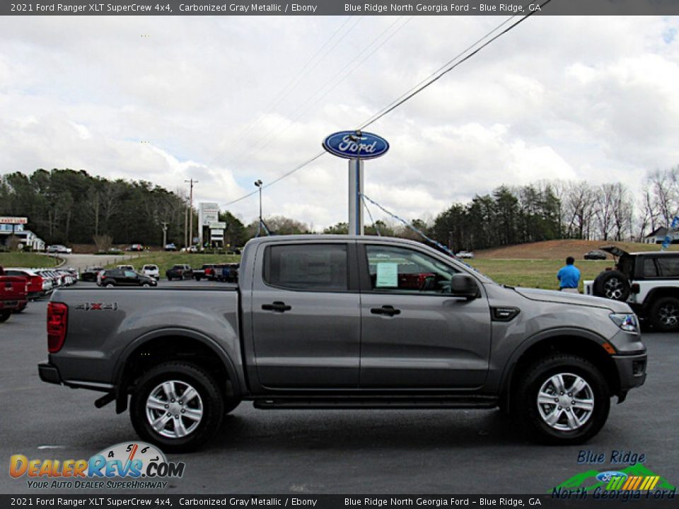 2021 Ford Ranger XLT SuperCrew 4x4 Carbonized Gray Metallic / Ebony Photo #6