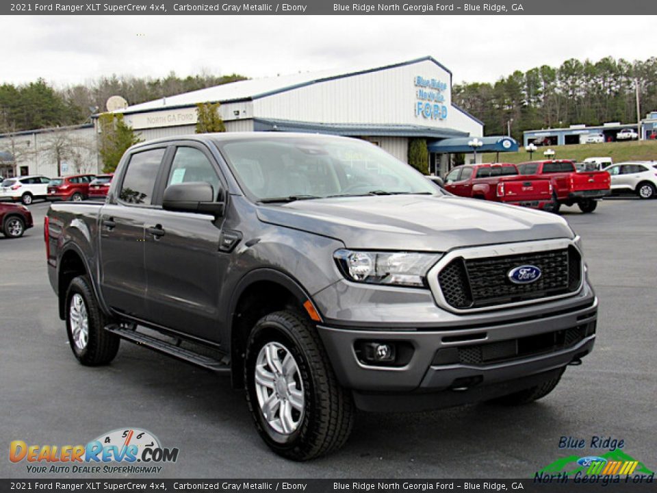 2021 Ford Ranger XLT SuperCrew 4x4 Carbonized Gray Metallic / Ebony Photo #7