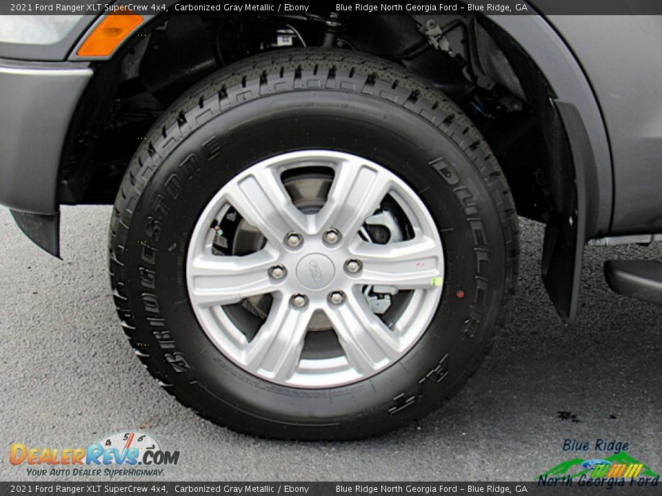 2021 Ford Ranger XLT SuperCrew 4x4 Carbonized Gray Metallic / Ebony Photo #9