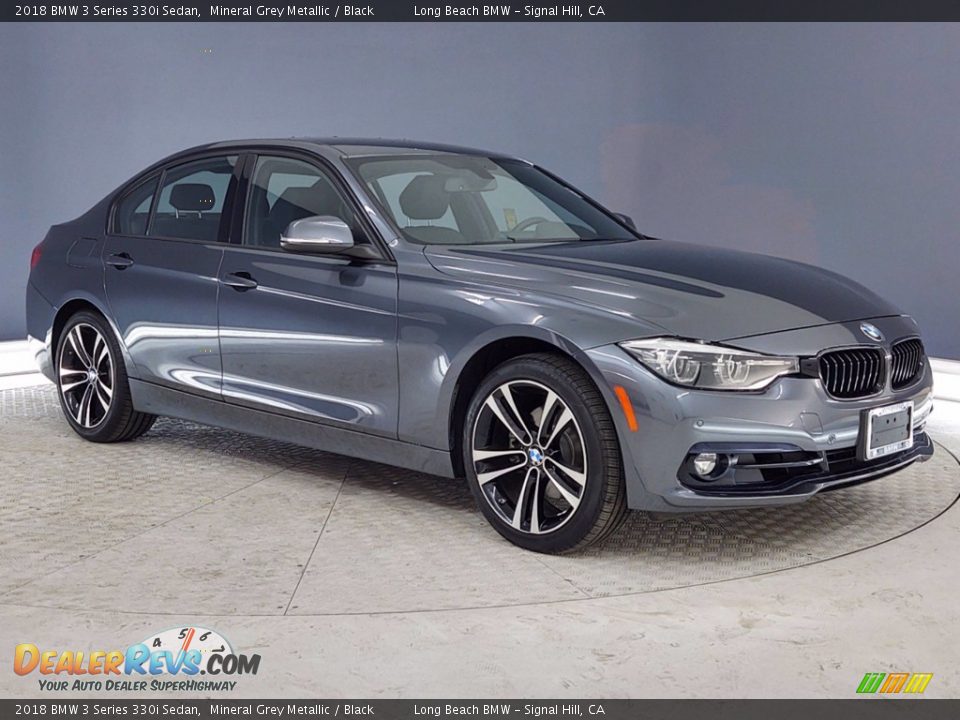 2018 BMW 3 Series 330i Sedan Mineral Grey Metallic / Black Photo #1