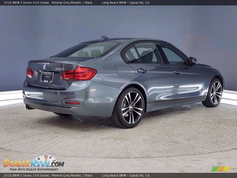 2018 BMW 3 Series 330i Sedan Mineral Grey Metallic / Black Photo #5