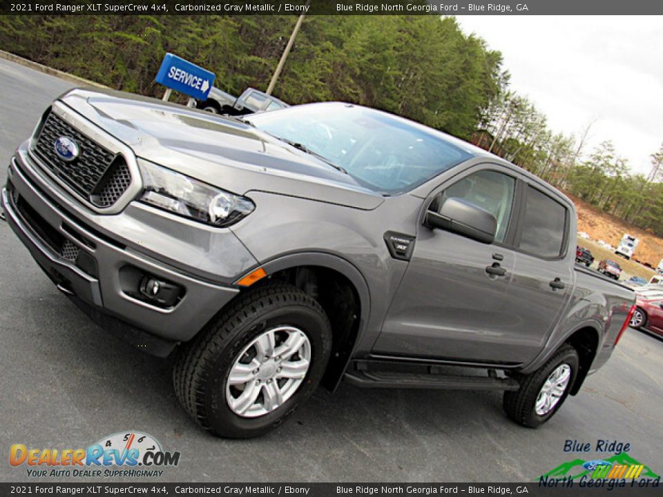 2021 Ford Ranger XLT SuperCrew 4x4 Carbonized Gray Metallic / Ebony Photo #24