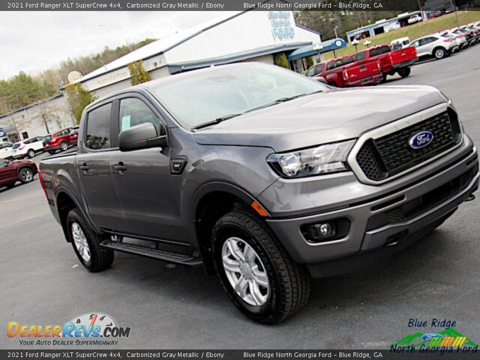 2021 Ford Ranger XLT SuperCrew 4x4 Carbonized Gray Metallic / Ebony Photo #25