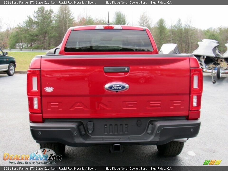 2021 Ford Ranger STX SuperCab 4x4 Rapid Red Metallic / Ebony Photo #4