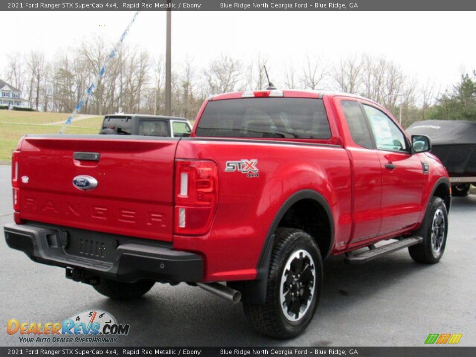 2021 Ford Ranger STX SuperCab 4x4 Rapid Red Metallic / Ebony Photo #5