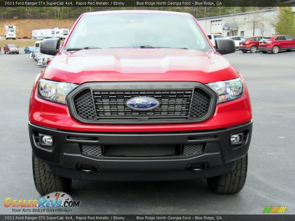 2021 Ford Ranger STX SuperCab 4x4 Rapid Red Metallic / Ebony Photo #8