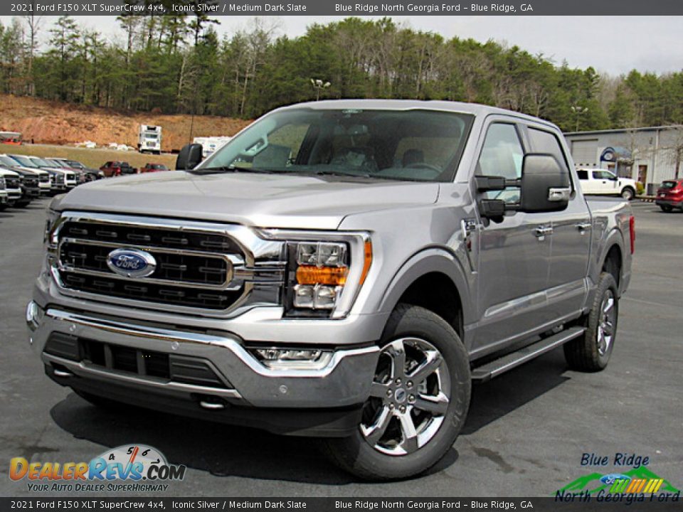 2021 Ford F150 XLT SuperCrew 4x4 Iconic Silver / Medium Dark Slate Photo #1