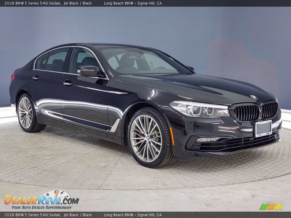 2018 BMW 5 Series 540i Sedan Jet Black / Black Photo #1