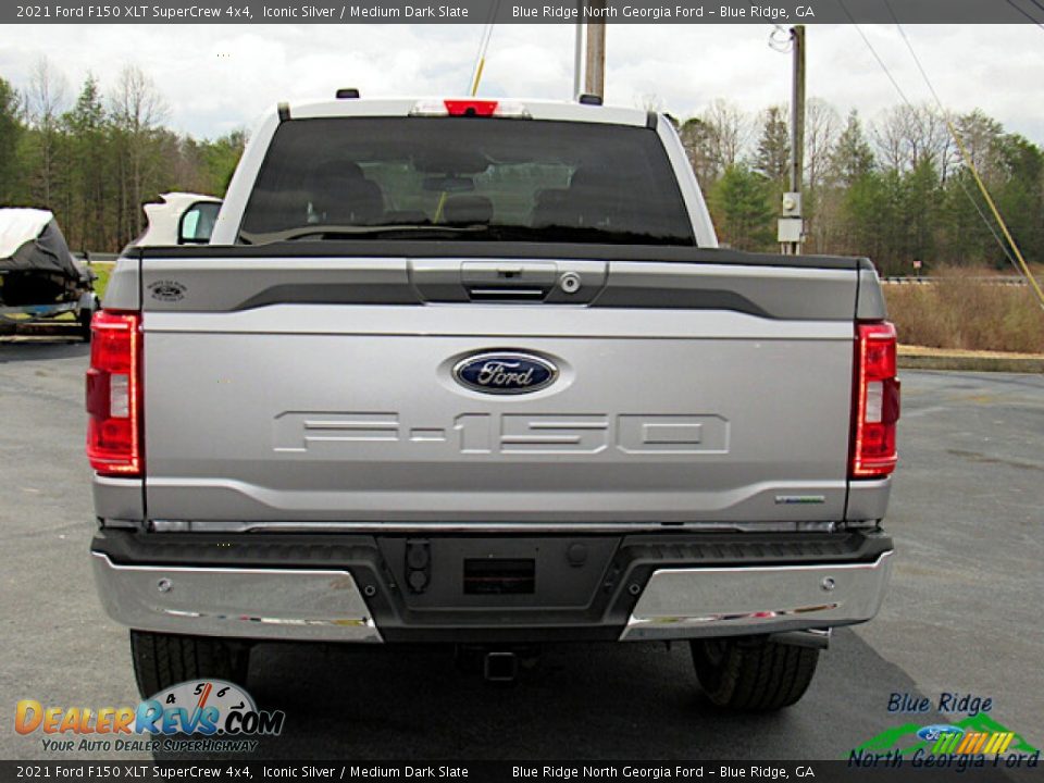 2021 Ford F150 XLT SuperCrew 4x4 Iconic Silver / Medium Dark Slate Photo #4