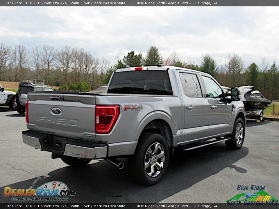 2021 Ford F150 XLT SuperCrew 4x4 Iconic Silver / Medium Dark Slate Photo #5