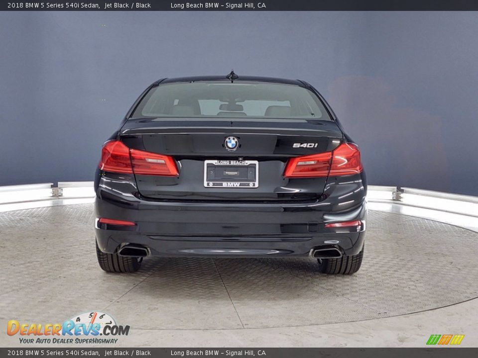 2018 BMW 5 Series 540i Sedan Jet Black / Black Photo #4